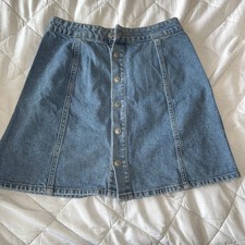 Pull & Bear Short Denim Skirt