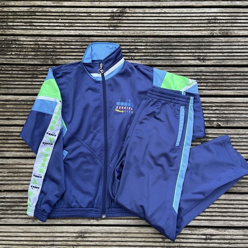 Vintage 80s diadora track suit - vintage,