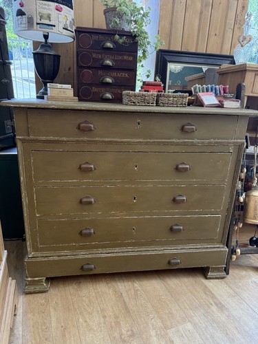 Vintage pine chest drawers - vintage, of