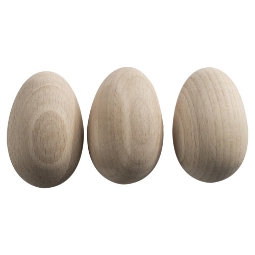 Small natural wooden - wooden, eggs