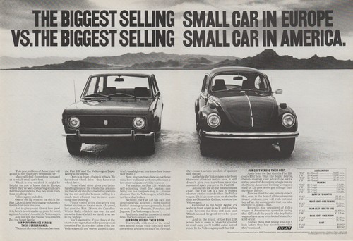 1972 fiat 128 volkswagen - 128,