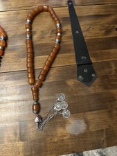 Vintage Pressed Amber Tesbih /