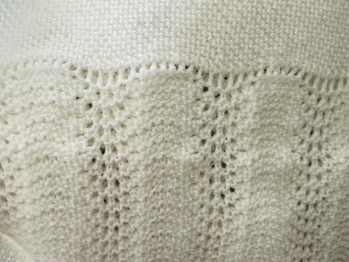 Beautiful hand knitted - hand, square