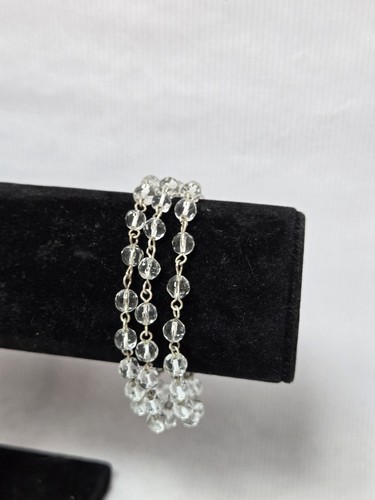 Clear beaded multistranded