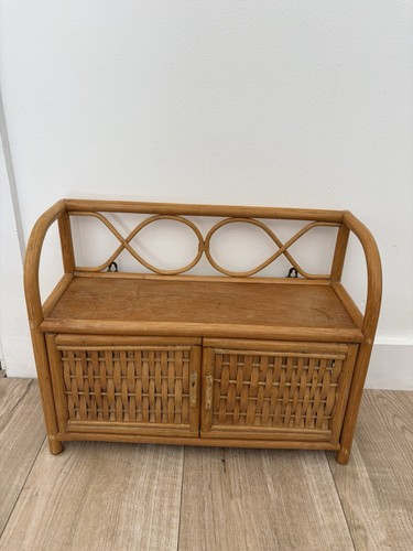 Vintage rattan wicker - rattan, cabinet