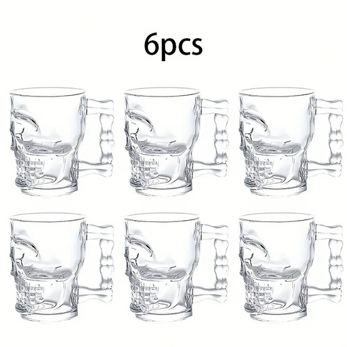 Set glass skull - of, 6