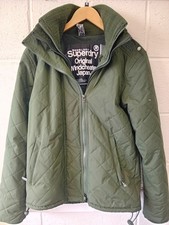 Superdry Women's Quilted  Windcheater Original Jacket Size Medium - Green