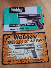Webley "tin" signs x2 (one of
