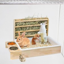 Bunny Hay Manger with Litter