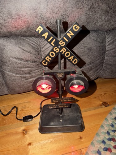 Railroad crossing signal lamp - railroad,