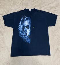 Vintage Wolf Half Face Shirt