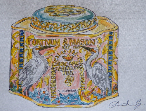 Fortnum mason watercolour - &,