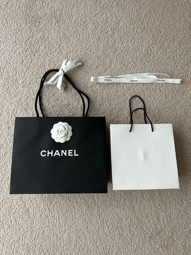 Chanel black tote gift bag - bn,
