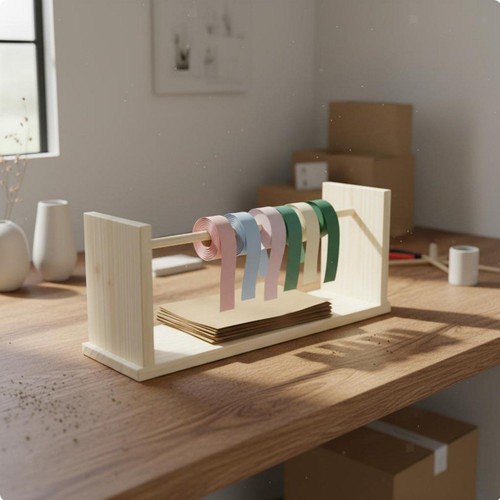 Wooden ribbon storage - ribbon,