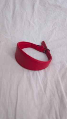 Luxury red leather whippet - leather,