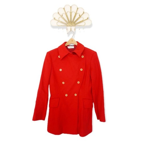 Isaac mizrahi red wool double - red,