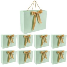 TtS 8 16 24 PCS 32x11x25cm Luxury Gift Bags With Handles Colorful Favours Party