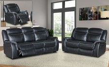 Black Leather Gel Recliner 3