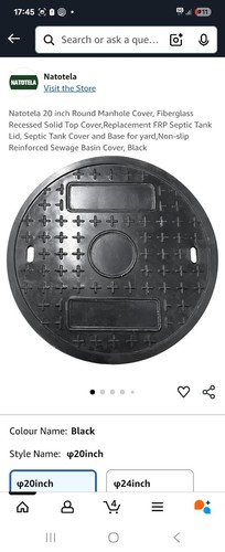 Natotela round manhole cover - natotela,