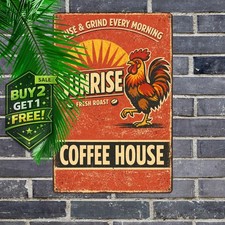 Retro Vintage Rooster Coffee