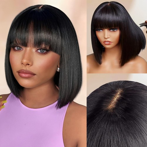 Short bob human hair - human, wigs