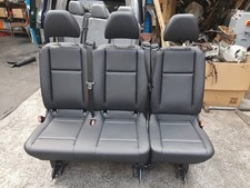 16-24 Mercedes Vito VClass Metris Van Black Leather 3-Passenger Split Bench Seat