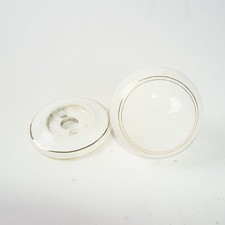 Ceramic door handles knobs doorknobs pair white mortice