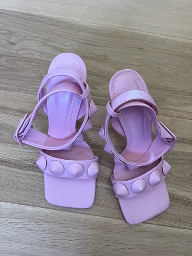 Zara pink heels sandals - pink,