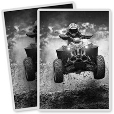 2 x Vinyl Stickers 7x10cm - BW