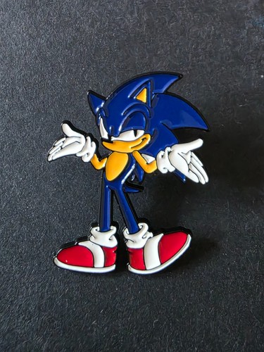 Sonic the hedgehog pin badge - the,