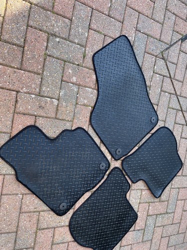 Piece black car mats - car, mats.