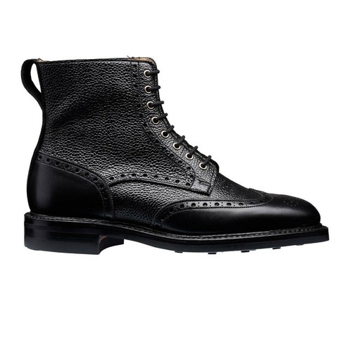 Handmade leather black brogue - handmade,
