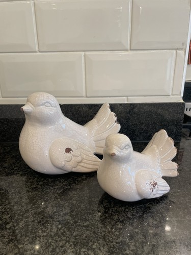 Rustic pair ivory white - rustic,