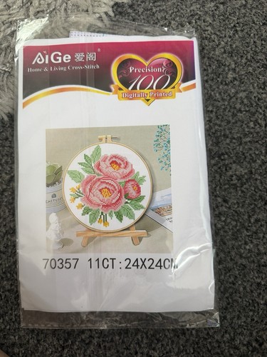 Rose theme stamped - stamped, cross