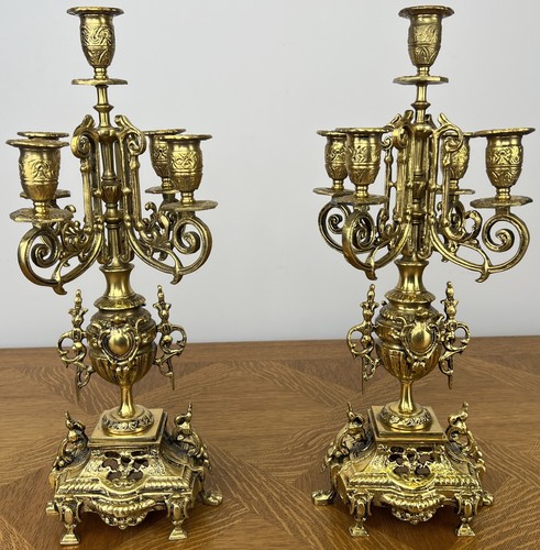 Candelabras vintage brass - candelabras,