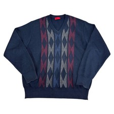 Gabicci Mens Blue Wool Blend