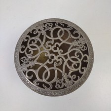 Vintage Large Ormerod Silver Plated Rose Posy Bowl