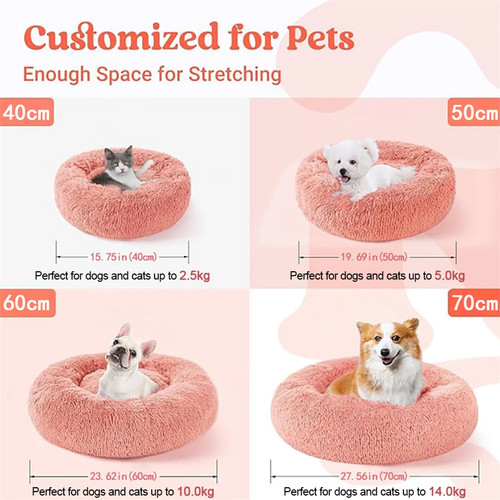 Calming donut dog - bed, –