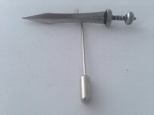 H6 Roman Gladius   english pewter Motif on a tie stick pin hat scarf collar