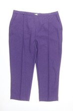 Honor Millburn Womens Purple Size 20 Straight Leg Dress Pants