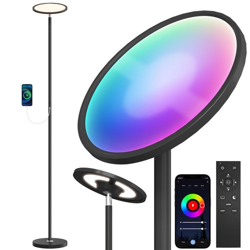 Homcom uplighter floor lamp - homcom,