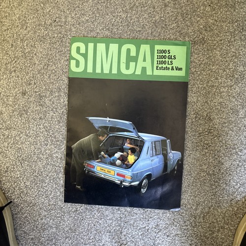 Simca 1100 1971 1972 market - 1100, 1971-1972