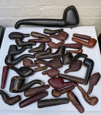 ANTIQUE LEATHER SMOKING PIPE