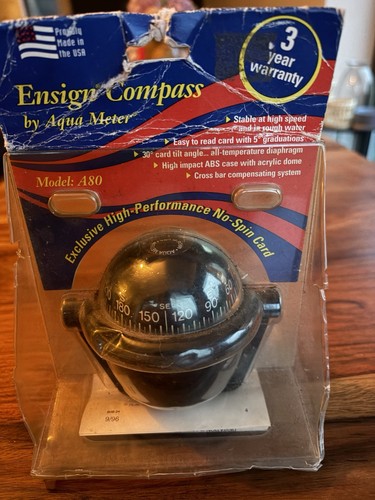 Ensign boat compass aqua - boat, by