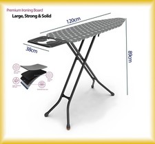 Large Ironing Board - 38x120cm - Strong & Solid