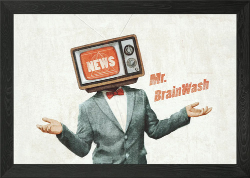 Brainwash framed wall art - wall,