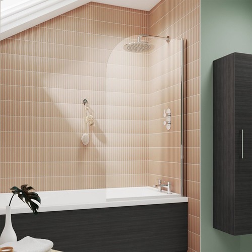 Bathroom frameless curved - frameless,