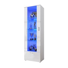 White high gloss - white, tall