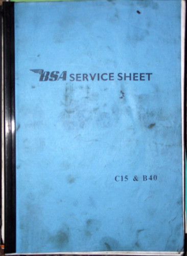 Bsa service sheets models - bsa,