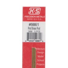 K&S Round Metric Brass Rods